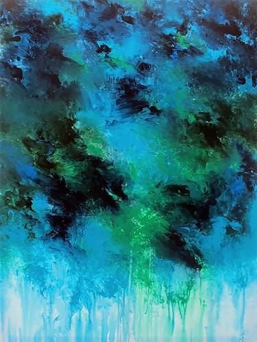 Original Abstract Expressionism Abstract Painting by Ron Halfant