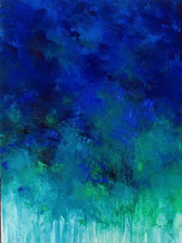 Original Abstract Expressionism Abstract Painting by Ron Halfant