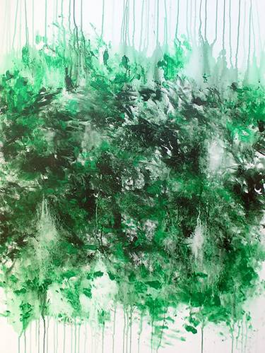 Original Abstract Expressionism Abstract Painting by Ron Halfant