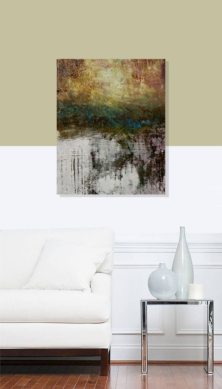 Original Abstract Expressionism Abstract Painting by Ron Halfant