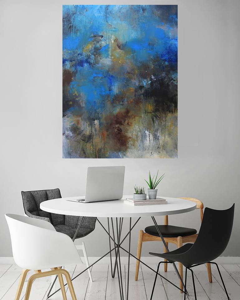 Original Abstract Expressionism Abstract Painting by Ron Halfant