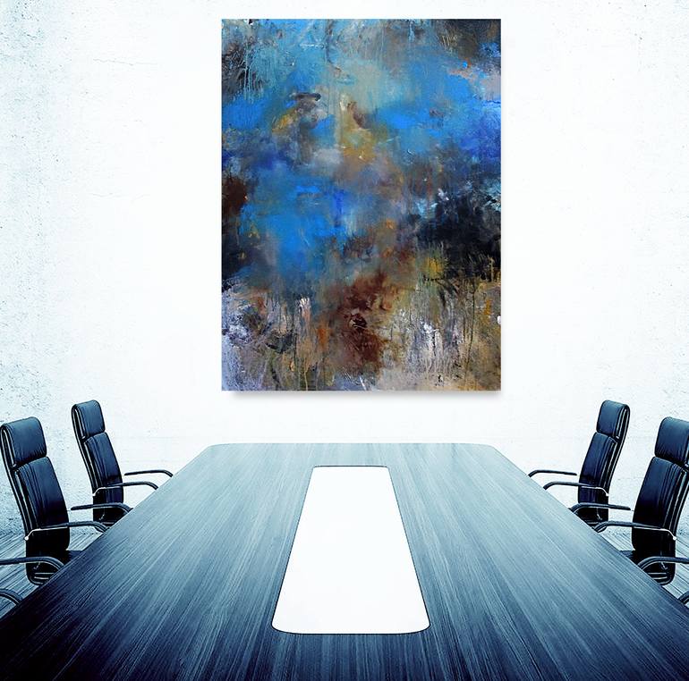 Original Abstract Expressionism Abstract Painting by Ron Halfant