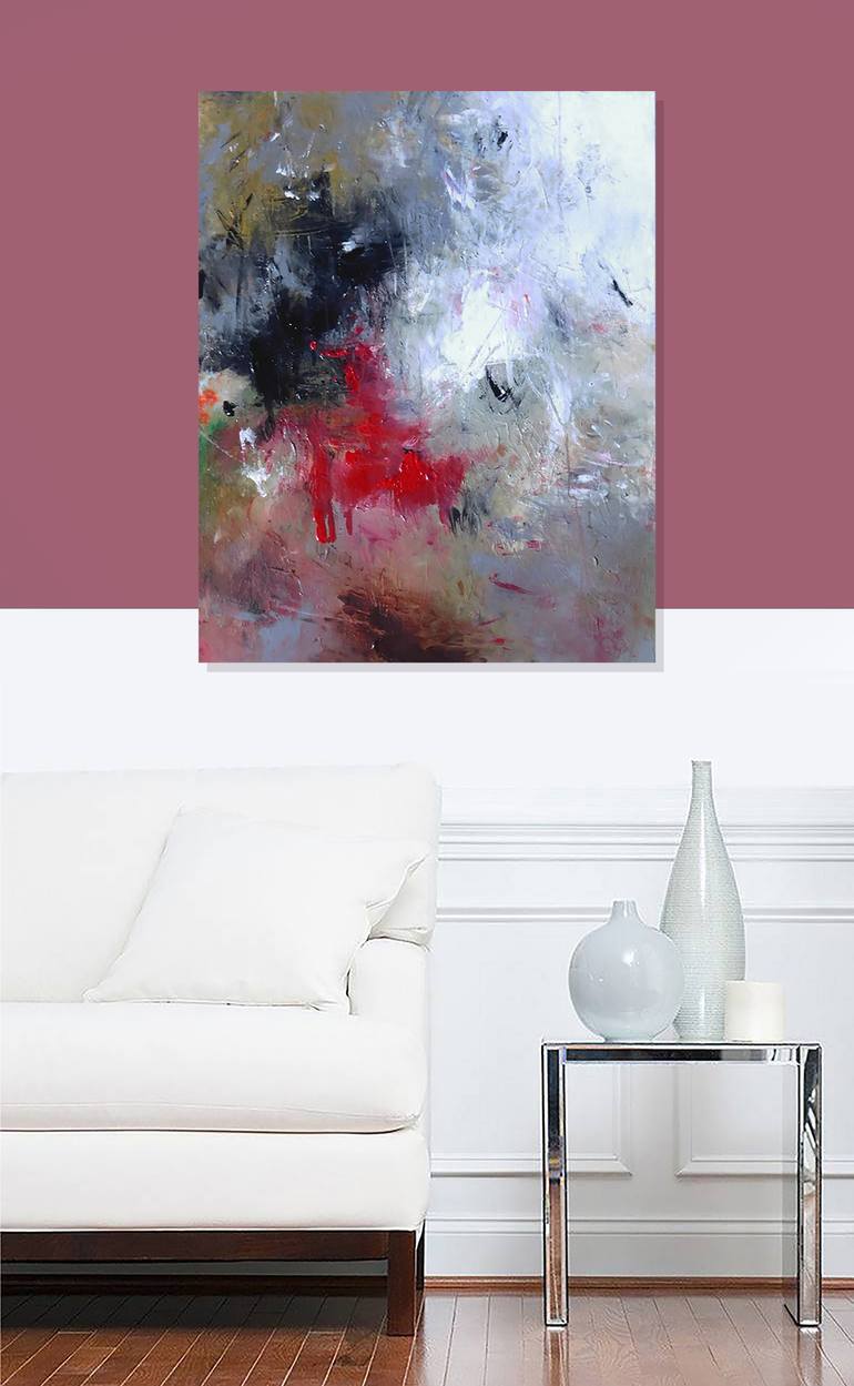 Original Abstract Expressionism Abstract Painting by Ron Halfant