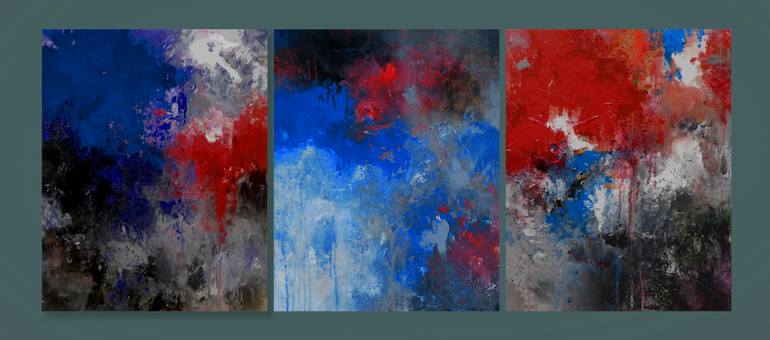 Original Abstract Expressionism Abstract Painting by Ron Halfant