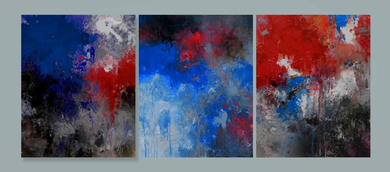 Original Abstract Expressionism Abstract Painting by Ron Halfant