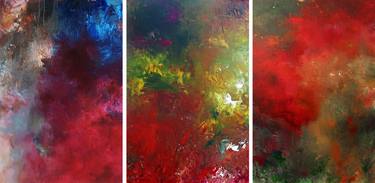 Romantic n' Luv III  three 24x36" abstracts thumb