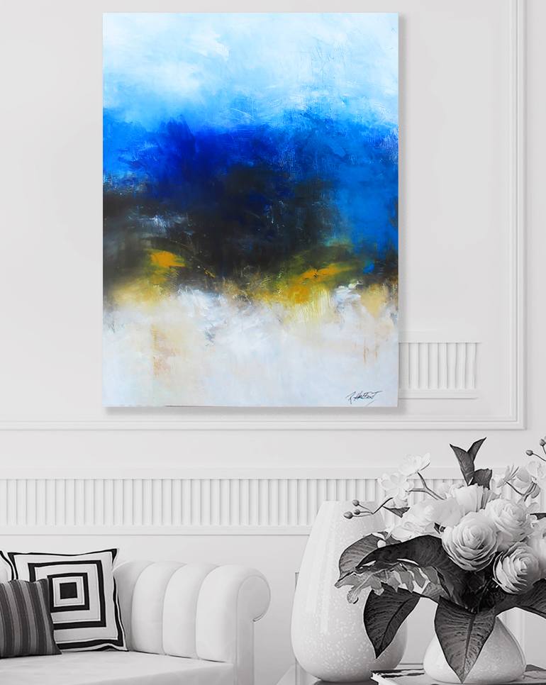 Original Abstract Expressionism Abstract Painting by Ron Halfant