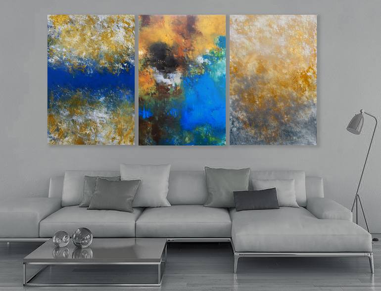 Original Abstract Expressionism Abstract Painting by Ron Halfant