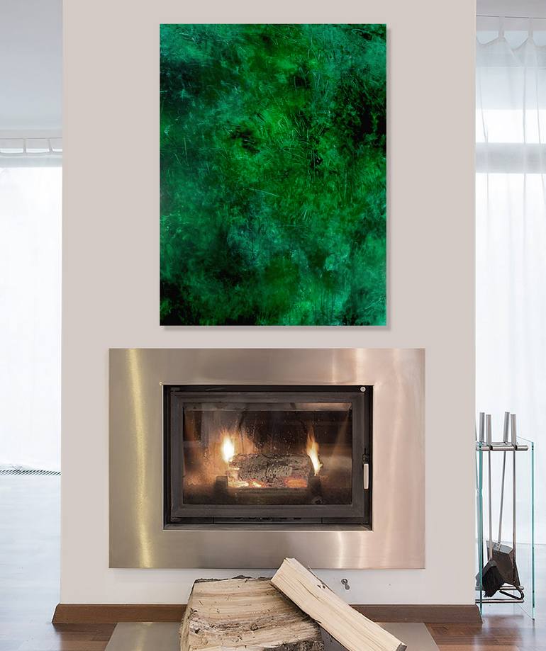Original Abstract Expressionism Abstract Painting by Ron Halfant