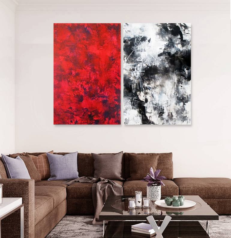 Original Abstract Painting by Ron Halfant