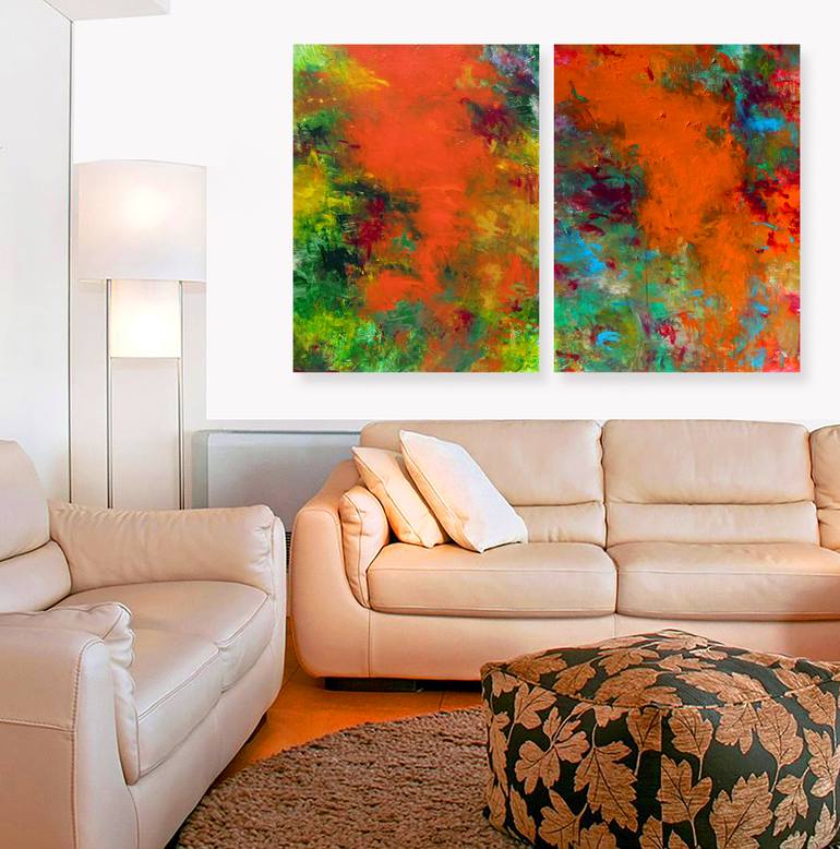 Original Abstract Expressionism Abstract Painting by Ron Halfant