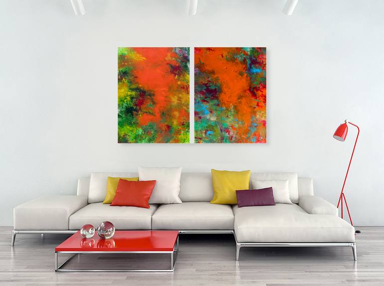 Original Abstract Expressionism Abstract Painting by Ron Halfant