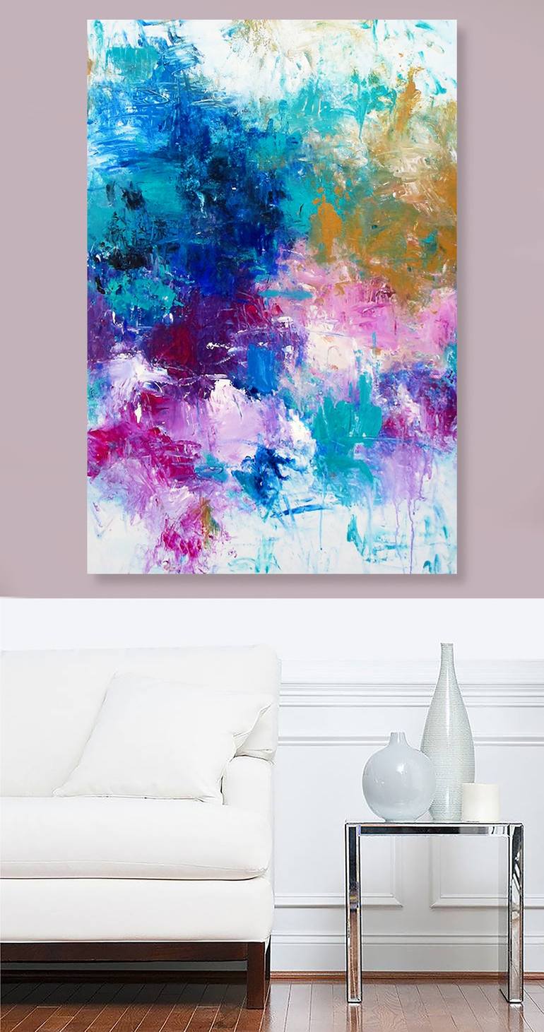 Original Abstract Painting by Ron Halfant