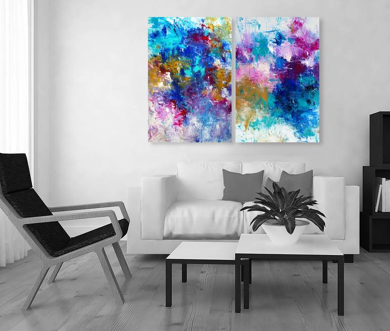 Original Abstract Painting by Ron Halfant