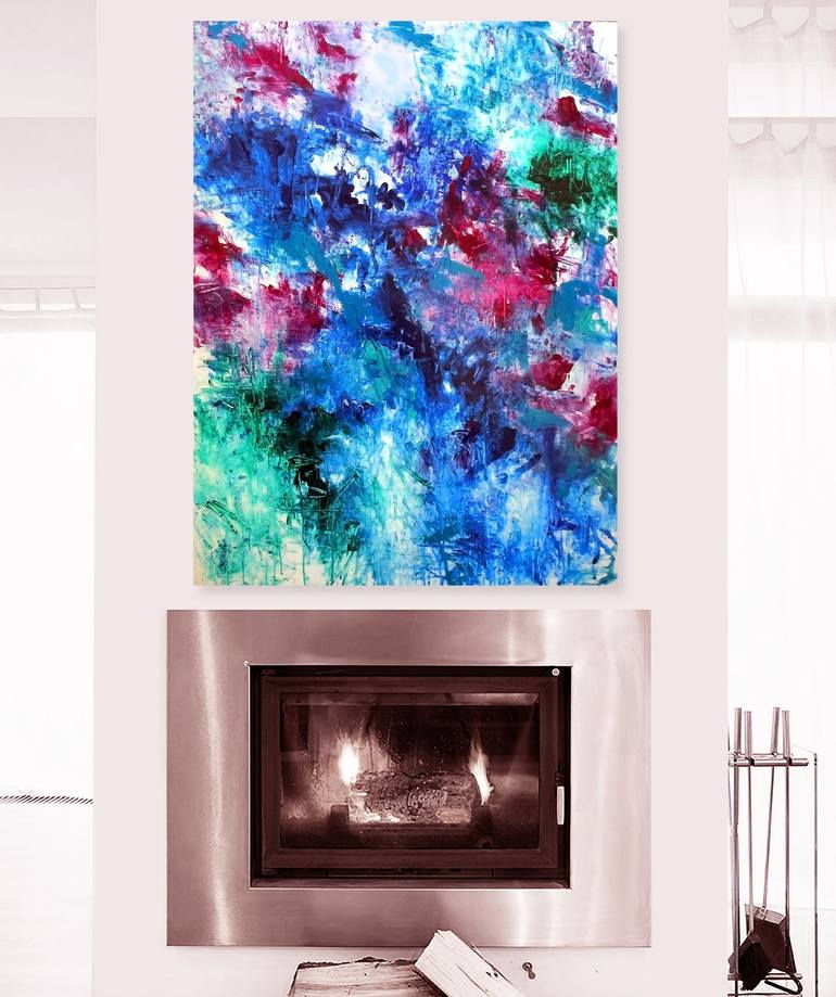 Original Abstract Expressionism Abstract Painting by Ron Halfant
