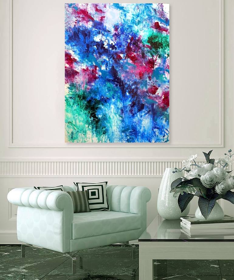 Original Abstract Painting by Ron Halfant