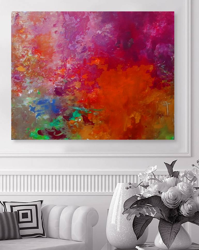 Original Impressionism Abstract Painting by Ron Halfant