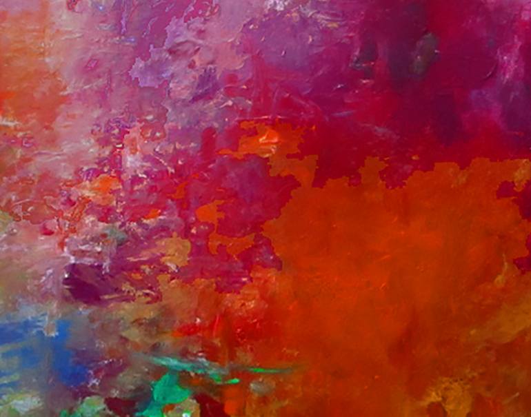 Original Impressionism Abstract Painting by Ron Halfant
