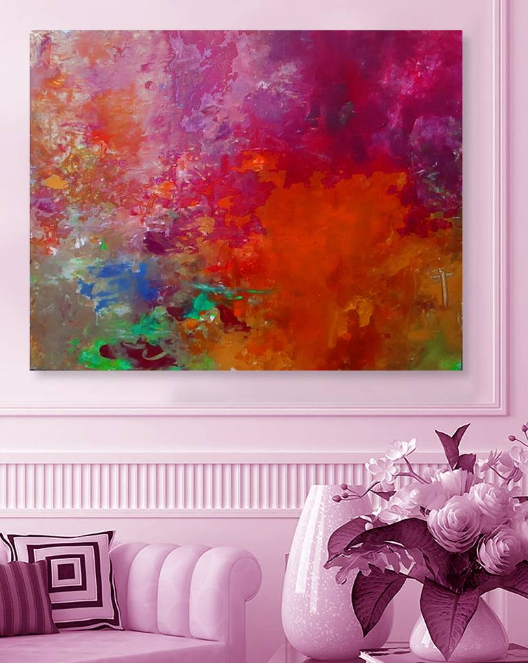 Original Impressionism Abstract Painting by Ron Halfant