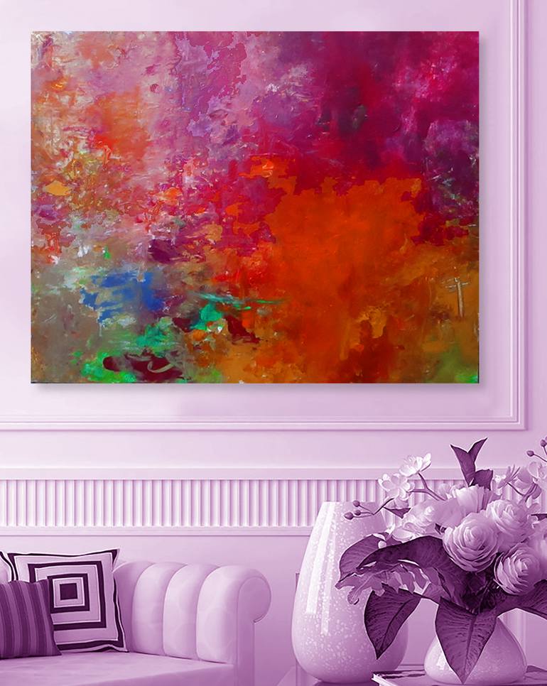 Original Impressionism Abstract Painting by Ron Halfant