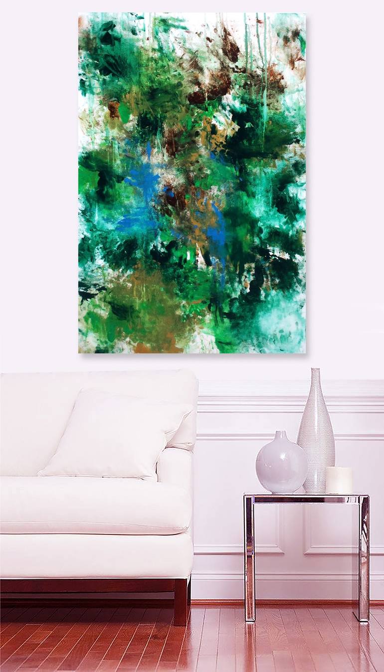 Original Abstract Expressionism Abstract Painting by Ron Halfant