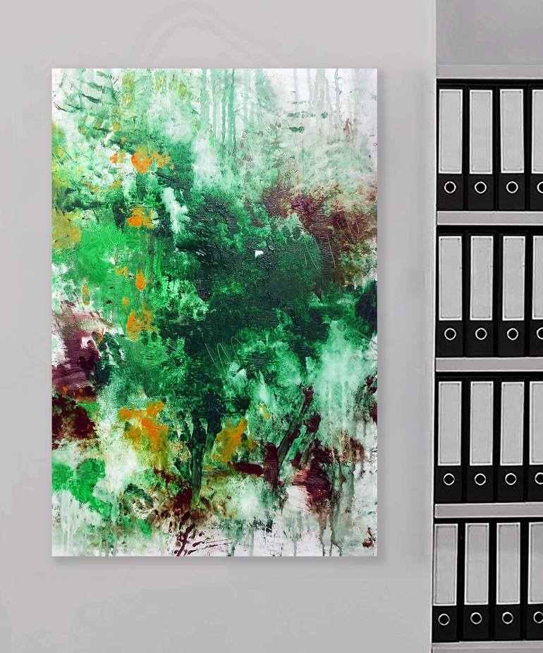 Original Abstract Painting by Ron Halfant