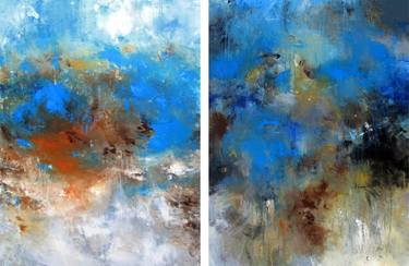 design383 I,II. two 30x40" abstracts thumb