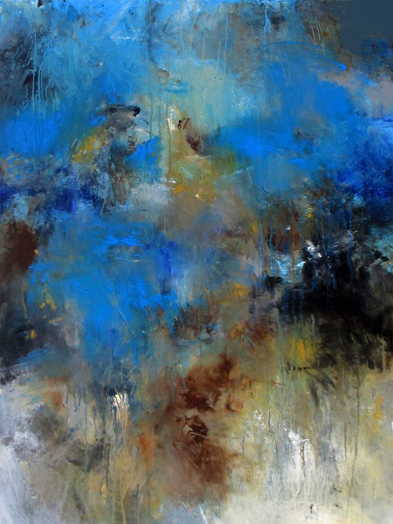 Original Abstract Expressionism Abstract Painting by Ron Halfant