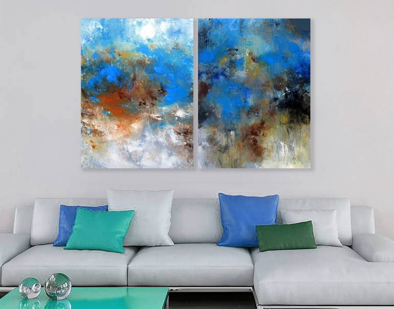 Original Abstract Expressionism Abstract Painting by Ron Halfant