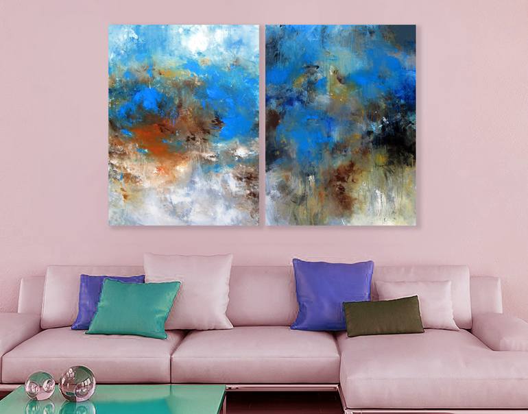 Original Abstract Expressionism Abstract Painting by Ron Halfant