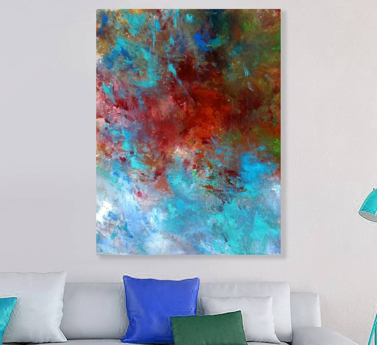 Original Abstract Painting by Ron Halfant