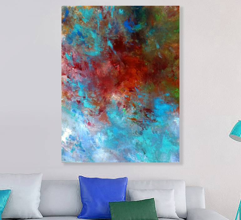 Original Abstract Expressionism Abstract Painting by Ron Halfant