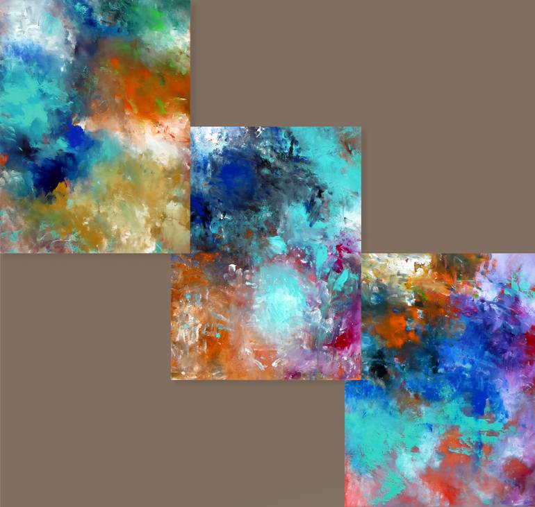 Original Abstract Expressionism Abstract Painting by Ron Halfant
