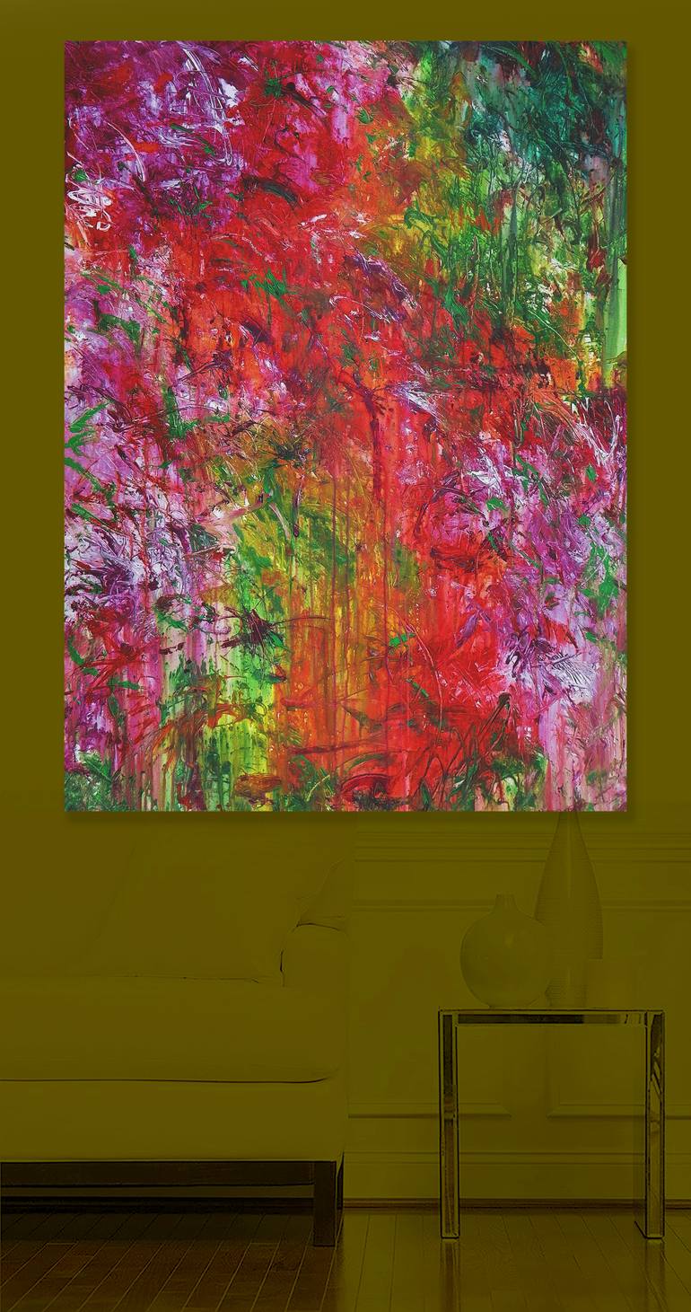 Original Abstract Expressionism Abstract Painting by Ron Halfant