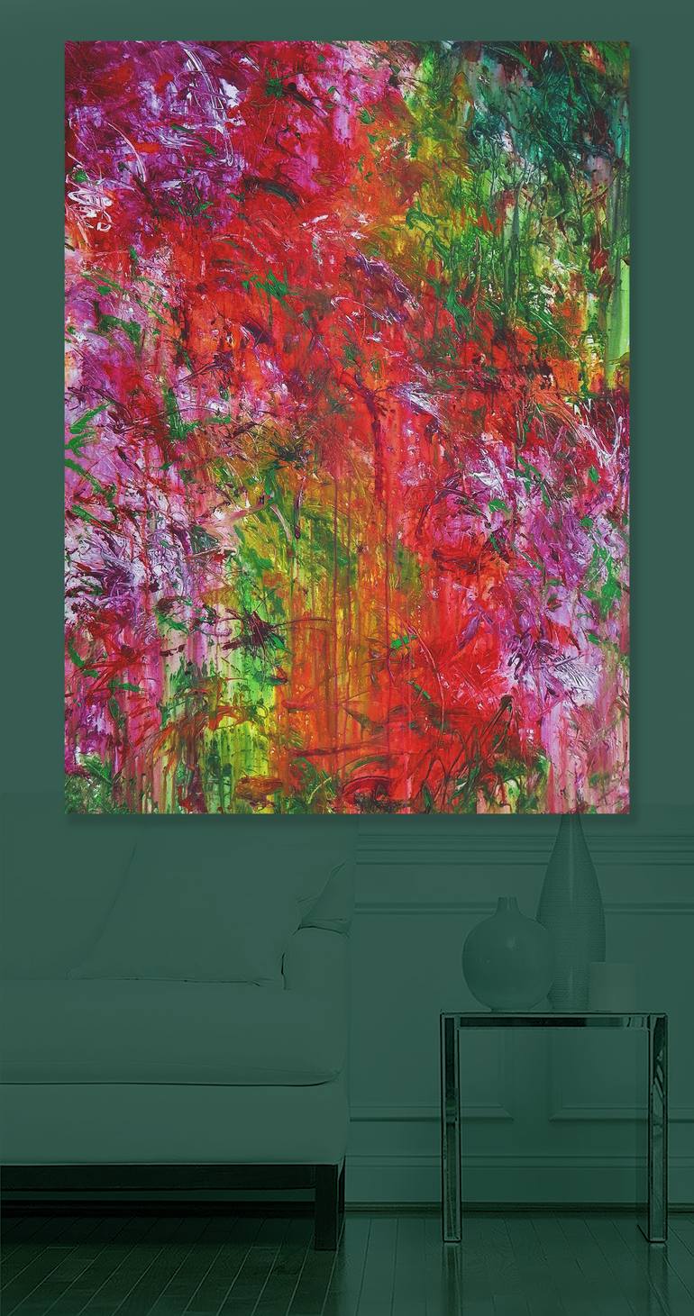 Original Abstract Expressionism Abstract Painting by Ron Halfant