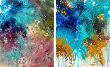 Original Abstract Paintings by Ron Halfant