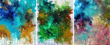 Print of Abstract Floral Paintings by Ron Halfant