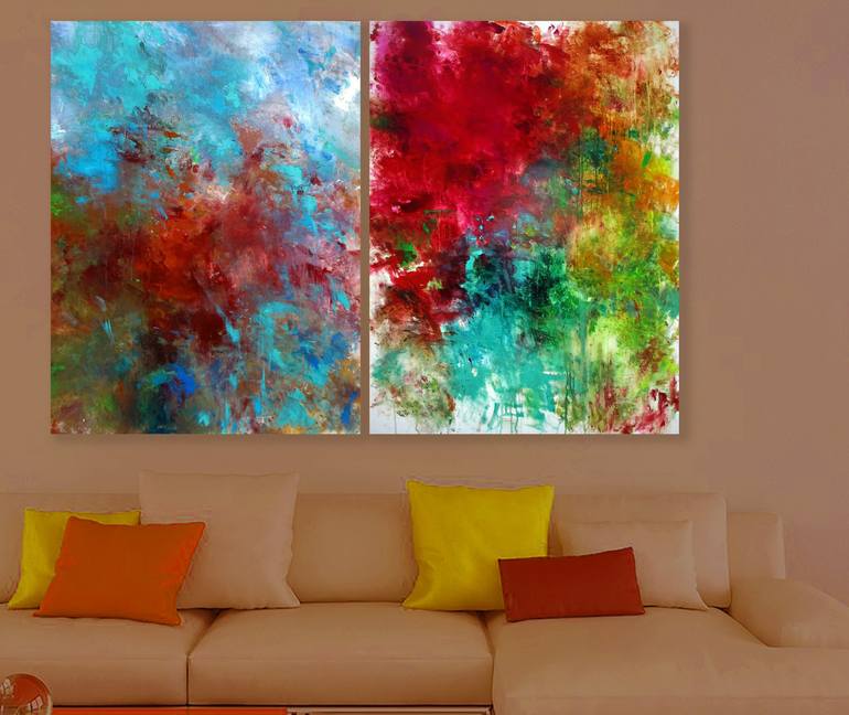 Original Abstract Painting by Ron Halfant