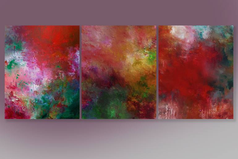 Original Abstract Expressionism Abstract Painting by Ron Halfant