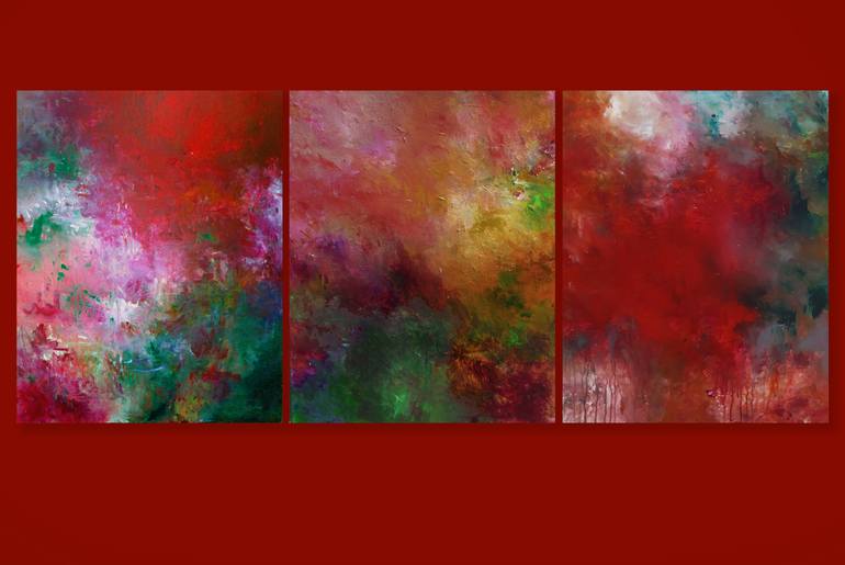 Original Abstract Expressionism Abstract Painting by Ron Halfant