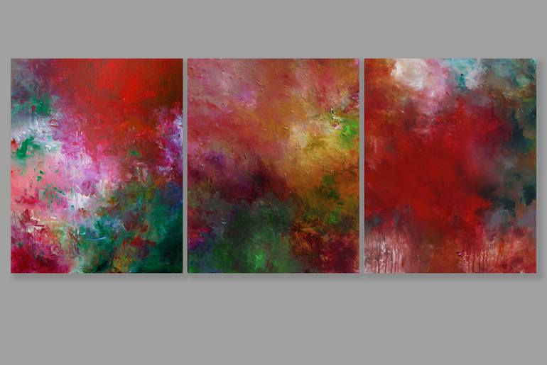 Original Abstract Expressionism Abstract Painting by Ron Halfant