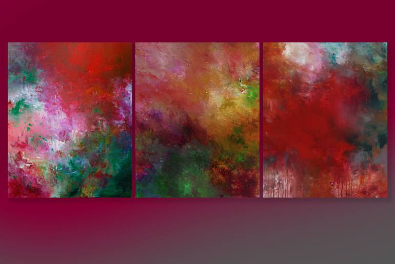 Original Abstract Expressionism Abstract Painting by Ron Halfant