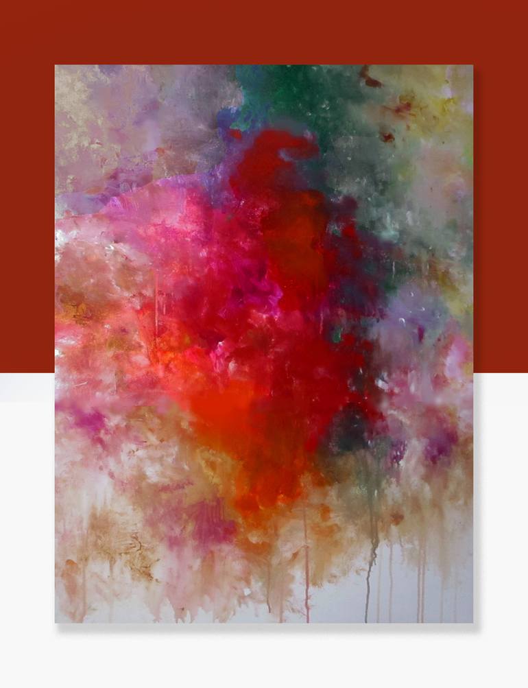 Original Abstract Expressionism Abstract Painting by Ron Halfant