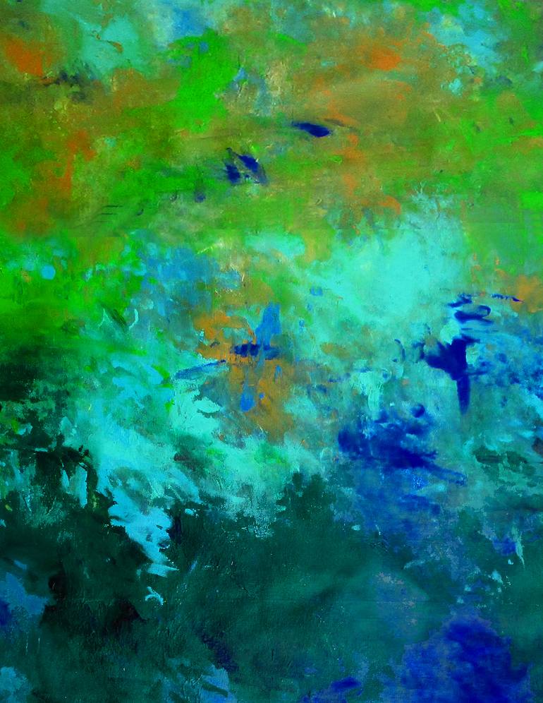 Original Abstract Expressionism Abstract Painting by Ron Halfant