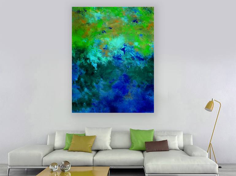 Original Abstract Expressionism Abstract Painting by Ron Halfant