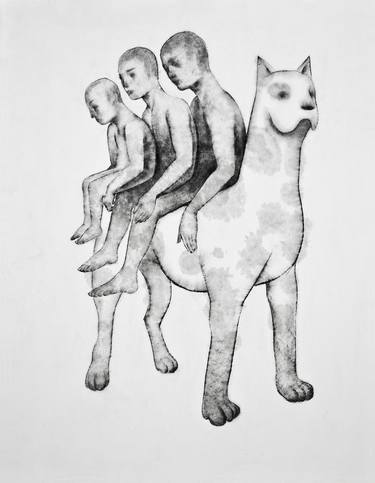 Print of Dogs Drawings by Kisang Doh