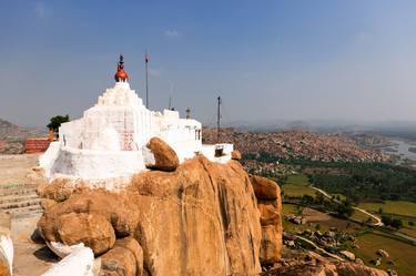 Hanuman Monkey Temple in Anegundi. (84x119cm) thumb