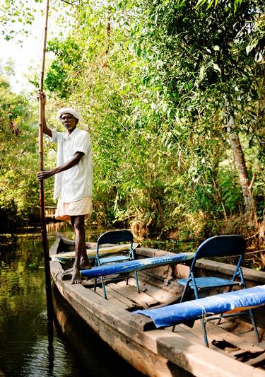 Boatman, Kerala Backwaters (119x84cm) thumb