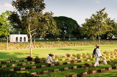 The Allied War Cemetery, Kanchanaburi (84x119cm) thumb