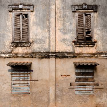 Crumbling Colonial Savannakhet (127x127cm) - Limited Edition of 25 thumb